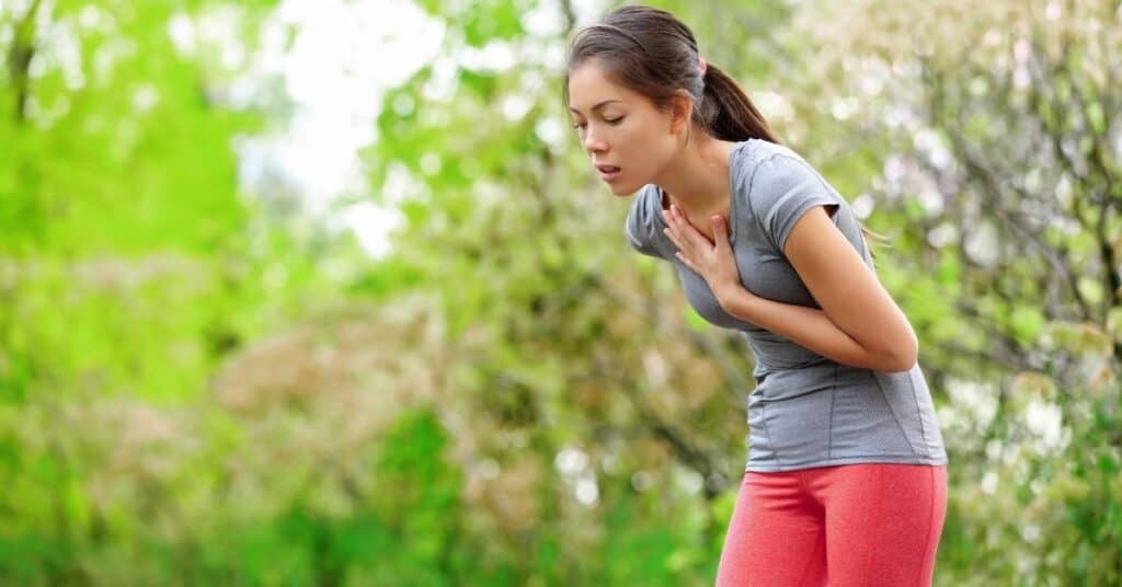 sick runner stopped mid-run